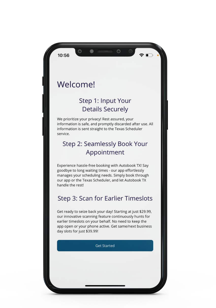 Autobook TX Texas Driving License Permit Scheduling